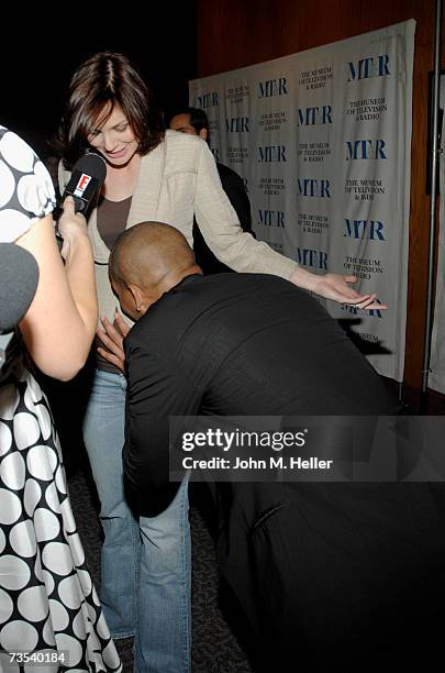 Sarah Wayne Callies and Amaury Nolasco attend the Twenty-Fourth Annual William S. Paley Television Festival - "Prison Break" at the Directors Guild...