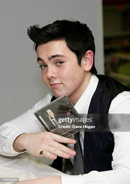 Factor' finalist Ray Quinn attends an instore signing as part of a one-day tour of the UK to promote his eponymously titled debut album, released...