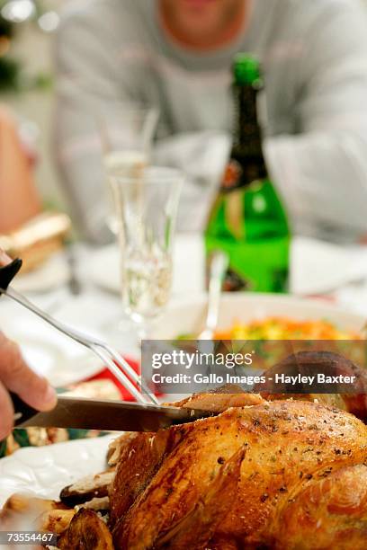 christmas turkey - crackling stock pictures, royalty-free photos & images