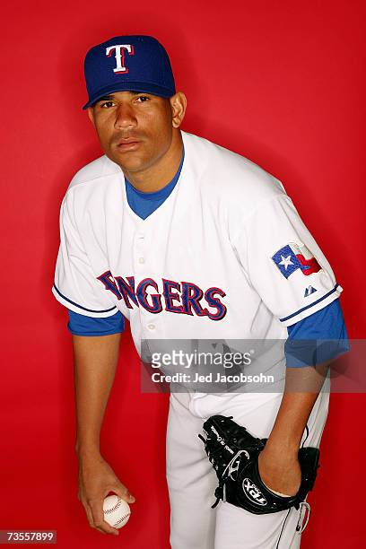 Francisco Cruceta of the Texas Rangers poses for a portrait during Photo Day on February 25, 2007 in Surprise, Arizona.
