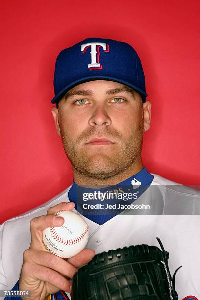 Thomas Diamond of the Texas Rangers poses for a portrait during Photo Day on February 25, 2007 in Surprise, Arizona.