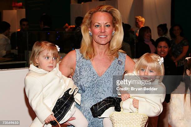 Socialite Muffie Potter Aston and her daughters Ashleigh and Bracie attend the Society of Memorial Sloan-Kettering Cancer Center's 16th Annual Bunny...