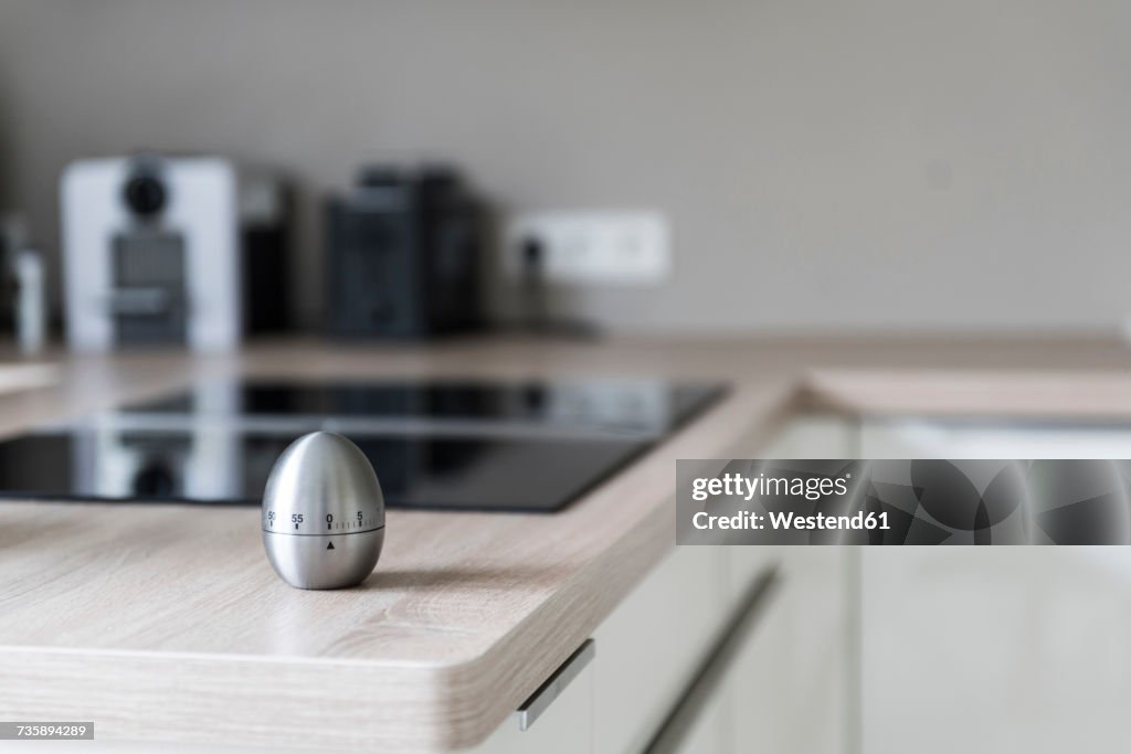 Egg timer in modern kitchen