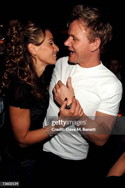 Tana and Gordon Ramsay attend private party at Ronnie Scott's hosted by Gary Farrow on March 15, 2007 in London, England.