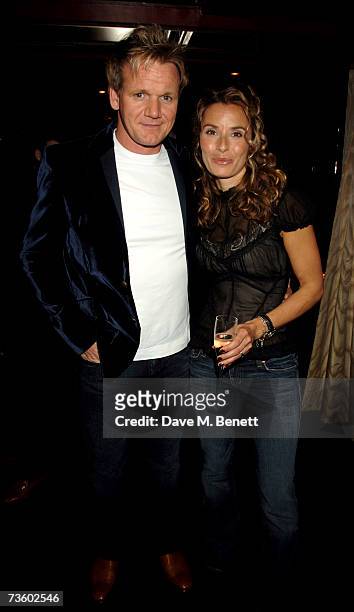 Gordon and Tana Ramsay attend private party at Ronnie Scott's hosted by Gary Farrow on March 15, 2007 in London, England.