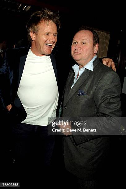 Gordon Ramsay and Gary Farrow attends private party at Ronnie Scott's hosted by Gary Farrow on March 15, 2007 in London, England.