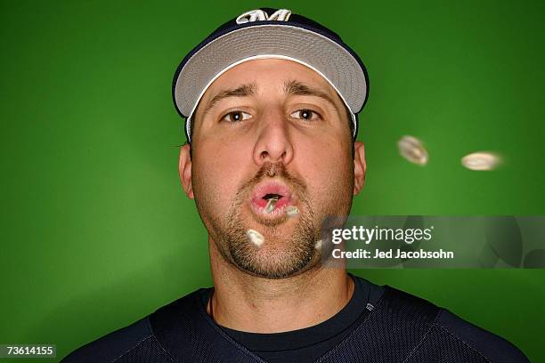 Tony Graffanino of the Milwaukee Brewers poses for a portrait during Photo Day on February 27, 2007 in Phoenix, Arizona.