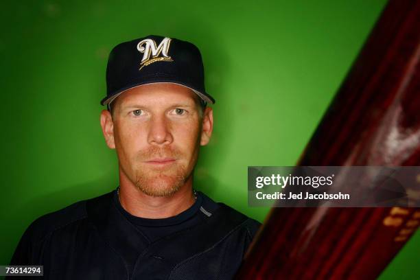Geoff Jenkins of the Milwaukee Brewers poses for a portrait during Photo Day on February 27, 2007 in Phoenix, Arizona.