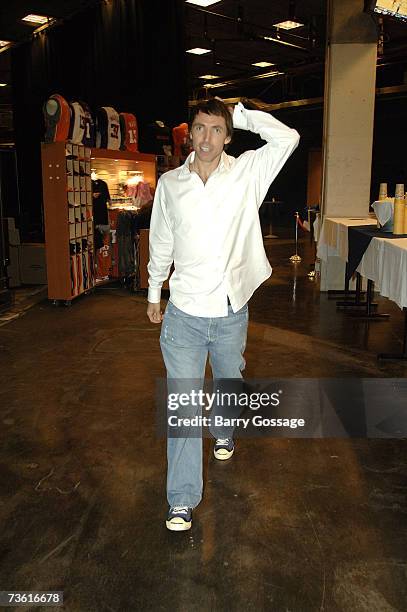 Steve Nash of the Phoenix Suns arrives as the Suns host the Detroit Pistons in an NBA game played on March 16 at U.S. Airways Center in Phoenix,...