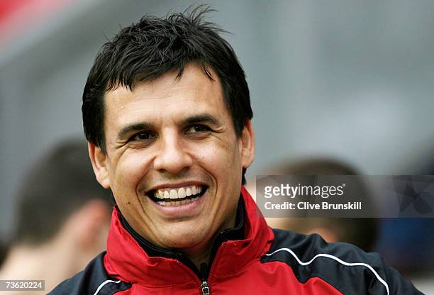 Fulham manager Chris Coleman before the Barclays Premiership match between Wigan Athletic and Fulham at the JJB Stadium on March 17, 2007 in Wigan,...