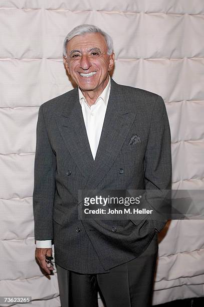 Jamie Farr attends the Pacific Pioneer Broadcasters Luncheon honoring Glen Campbell for his 45 years in show business at the Sportsman's Lodge on...