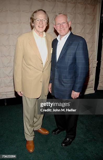 Ken Kragen and Tommy Smothers attend the Pacific Pioneer Broadcasters Luncheon honoring Glen Campbell for his 45 years in show business at the...