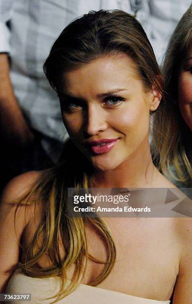 Model Joanna Krupa attends the IFL Fight Night at The Forum on March 17, 2007 in Inglewood, California.