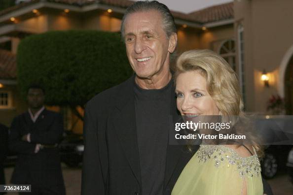 Pat Chris Riley Miami Heat coach Pat Riley and his wife Chris attend the