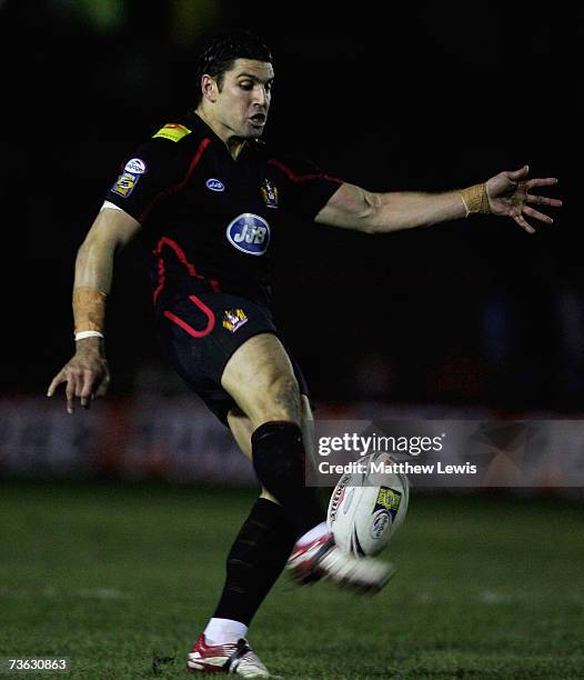 Trent Barratt of Wigan Warriors in action during the engage Super League match between Salford City Reds and Wigan Warriors at the Willows on March...