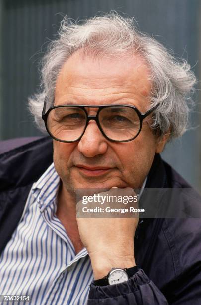 World renowned architect Frank Gehry poses for a 1988 portrait in front of his Santa Monica, California home. Gehry is considered the leading voice...