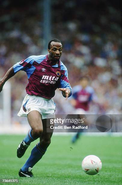 Aston Villa striker Cyrille Regis, circa 1992.