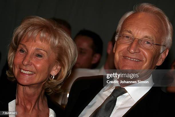 Bavarian State Governor Edmund Stoiber and his wife Karin attend the Oscar-Gala to honour Florian Henckel von Donnersmarck on March 20 in Munich,...