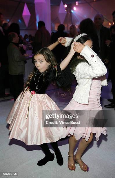 Actress Rhiannon Leigh Wryn and friend attend the after party of the West Coast premiere of the New Line Cinema film "The Last Mimzy" on March 20,...