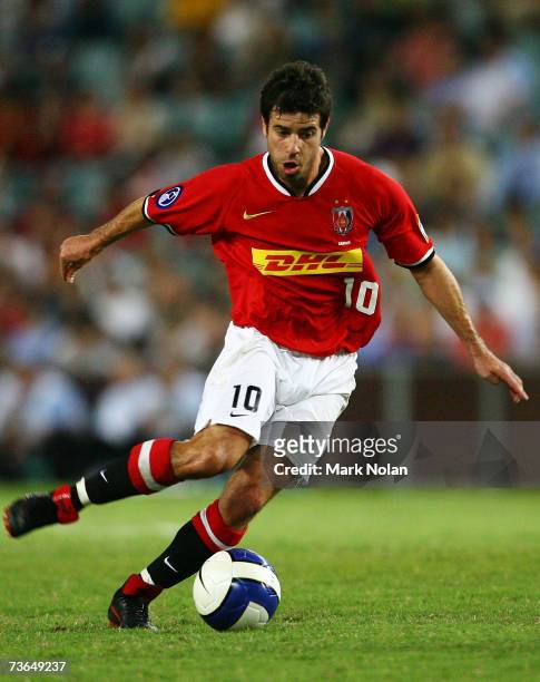 Robson Ponte of Urawa in action during the Asian Champions League match between Sydney FC and the Urawa Reds at Aussie Stadium March 21, 2007 in...