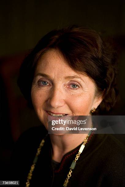 Author Jane Hawking, the first wife of Astrophysicist Stephen Hawking, poses for a portrait at the annual "Sunday Times Oxford Literary Festival"...