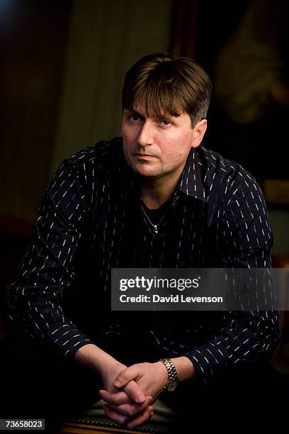 Poet Simon Armitage poses for a portrait at the annual "Sunday Times Oxford Literary Festival" held at Christ Church on March 21, 2007 in Oxford,...