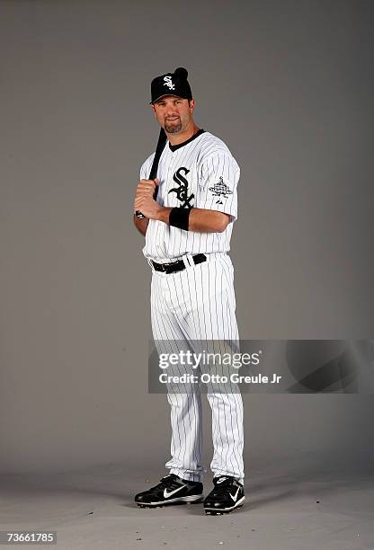 Paul Konerko of the Chicago White Sox poses for a portrait during Photo Day at Tucson Electric Park on February 24, 2007 in Tucson, Arizona.