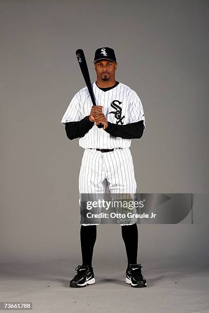 Junior Spivey of the Chicago White Sox poses for a portrait during Photo Day at Tucson Electric Park on February 24, 2007 in Tucson, Arizona.