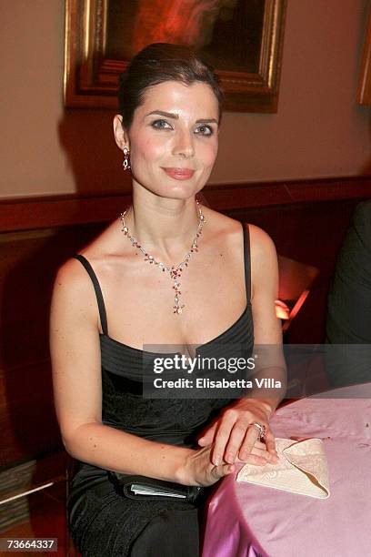 Actress Chiara Muti attends the Cartier Spring Party held at the Galleria Nazionale on March 21, 2007 in Rome, Italy. The party marks the launch of...