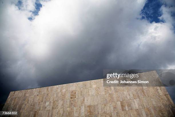 An outside view of the Jewish Museum at the Grand opening of the new Jewish Museum on March 22, 2007 in Munich, Germany. The Jewish Center in...