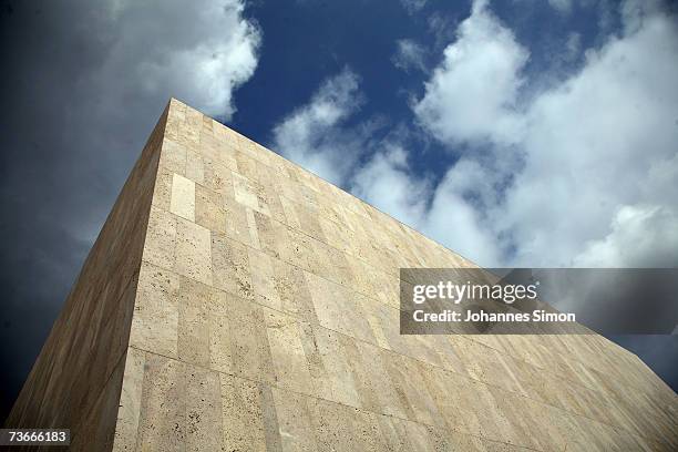 An outside view of the Jewish Museum at the Grand opening of the new Jewish Museum on March 22, 2007 in Munich, Germany. The Jewish Center in...
