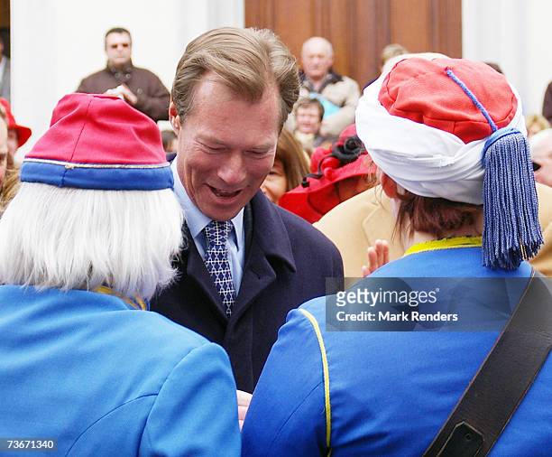Henri, Grand Duke of Luxembourg attends a folklore show at the Provincial House on March 22, 2007 in Namur, Belgium. Henri, Grand Duke of Luxembourg...