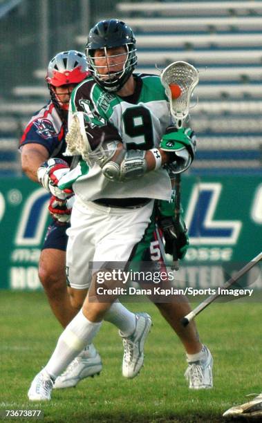 Tim Goettelmann of the Long Island Lizards during a game against the Philadelphia Barrage on June 17, 2006 in Uniondale, New York.
