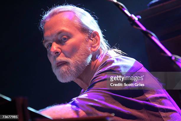 Gregg Allman of The Allman Brothers Band performs during their first night of 13 performances at The Beacon Theatre on March 22, 2007 in New York...