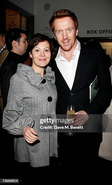 Helen McCrory and Damian Lewis attend the a fundraiser party for the Almeida Theatre, at the Almeida Theatre on March 23, 2007 in London, England.