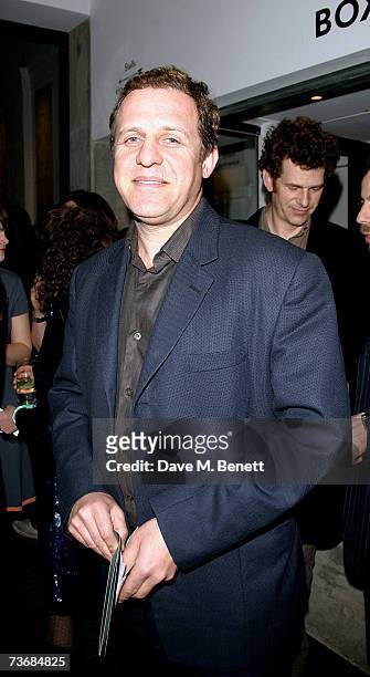 Nigel Lindsay attends the a fundraiser party for the Almeida Theatre, at the Almeida Theatre on March 23, 2007 in London, England.