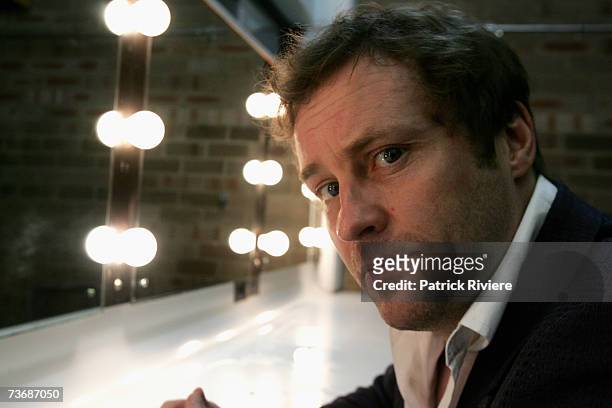 Irish comedian Ardal O'Hanlon poses for a portrait backstage ahead of the first night of his stand-up show as part of the Big Laugh Comedy Festival...