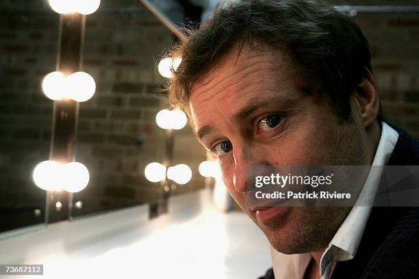 Irish comedian Ardal O'Hanlon poses for a portrait backstage ahead of the first night of his stand-up show as part of the Big Laugh Comedy Festival...