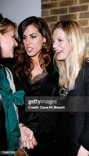 Jessica de Rothschild and Emilia Fox attend the a fundraiser party for the Almeida Theatre, at the Almeida Theatre on March 23, 2007 in London,...