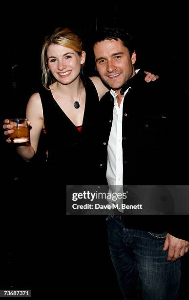 Jodie Whittaker and Alistair Mackenzie attend the a fundraiser party for the Almeida Theatre, at the Almeida Theatre on March 23, 2007 in London,...