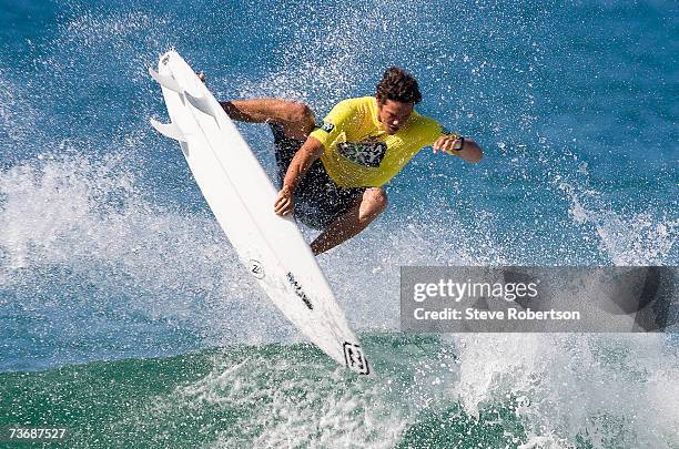 Jordy Smith surfs during the Toohey's Extra Dry Expression session, at the Hot Tuna Central Coast Pro at Soldiers Beach March 23, 2007 in Central...