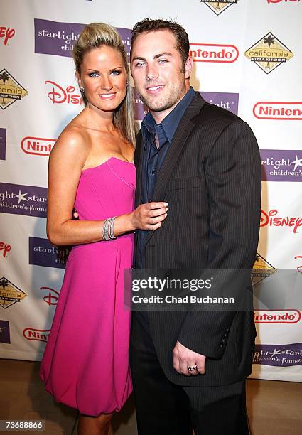 Jay McGraw and wife Erica Dahm attend the Starlight Foundation's "A Stellar Night Gala" at the Beverly Hills Hotel on March 23, 2007 in Beverly...