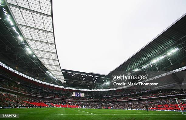 General view prior to the U21 International Friendly match between England and Italy at Wembley Stadium on March 24, 2007 in London, England.
