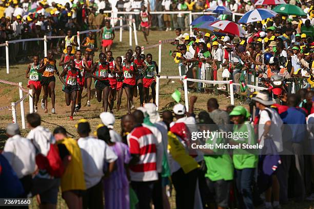 General view of the men's Junior race at the IAAF World Cross Country Championships in Mombasa, Kenya on March 24, 2007 in Mombasa, Kenya.