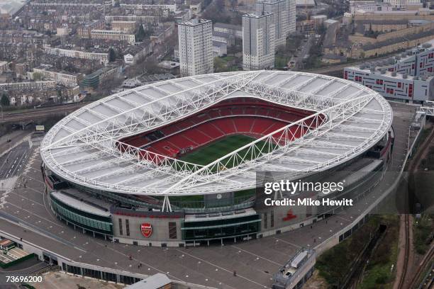 Arsenal football club's new home the Emirates Stadium in Holloway, March 25, 2007 in North London, England.