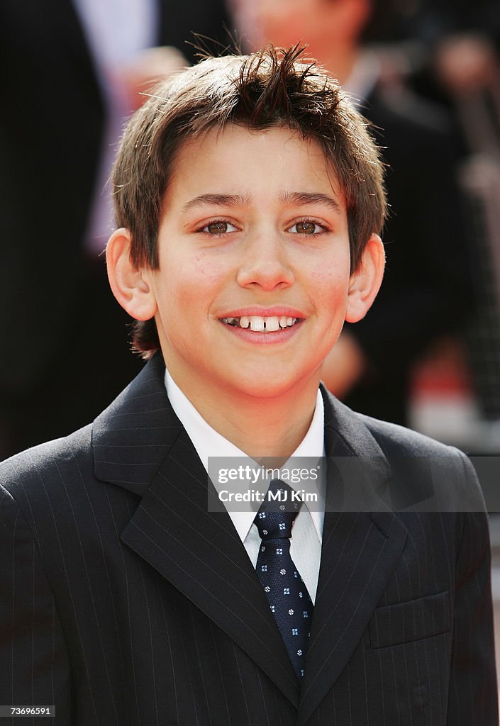 Actor Max Baldry arrives at the UK Premiere of 