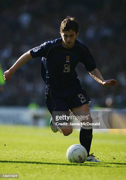 Gary Naysmith of Scotland in action during the Euro2008, Group B, qualifier between Scotland and Georgia on March 24, 2007 at Hampden Park, Glasgow,...