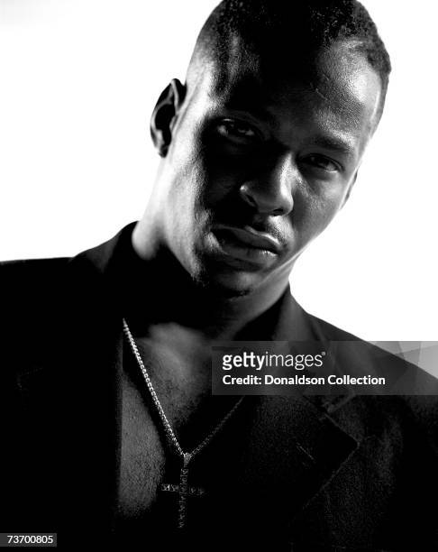 Singer Bobby Brown poses for Entertainment Weekly in 1994 in his studio in Los Angeles, California.