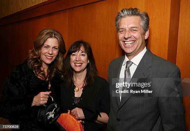 Actress and star of the film, Rita Wilson , playwright Lisa Loomer and CTG Artistic Director Michael Ritchie attend the party for the World Premiere...