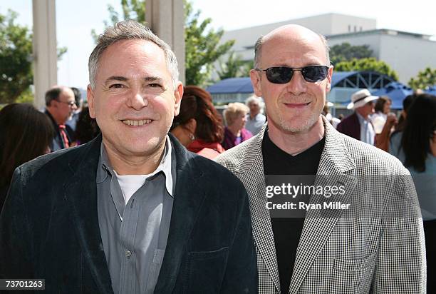 Producers Craig Zadan and Neil Meron arrive at the World Premier performance of Lisa Loomer's "Distracted" presented at CTG/Mark Taper Forum on March...